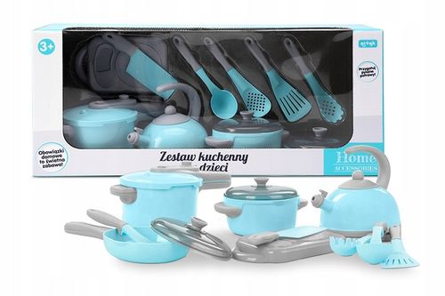 Zestaw Kuchenny dla Dzieci Zabawa w Gotowanie HOME ACCESSORIES 11 EL. na Arena.pl