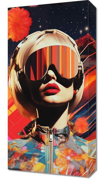 Obraz 30x60cm Retrofuturystyczna Muza zdjęcie 1