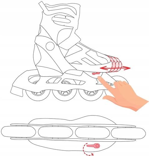 Rolki Regulowane RAVEN Total Black 43-46 Kauczuk na Arena.pl