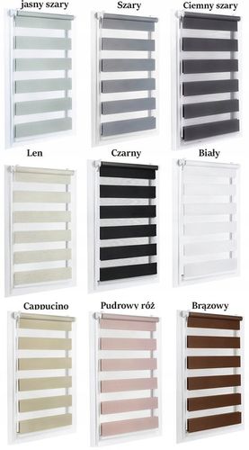 ROLETA ROLETY DZIEŃ NOC 57x150 CM Z NAPINACZEM NA WYMIAR RÓŻNE KOLORY na Arena.pl