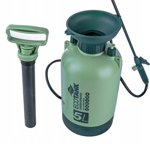 RĘCZNY OPRYSKIWACZ CIŚNIENIOWY DUŻY POJEMNOŚĆ 5L REGULACJA DYSZY LANCA na Arena.pl