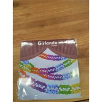 girlanda papierowa "kolorowa", duża, 360x17x17cm,