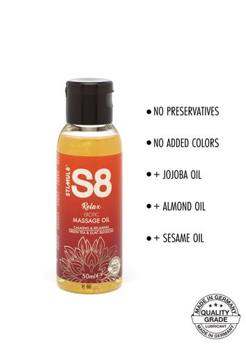 s8 massage oil 50ml green tea & lilac blossom na Arena.pl