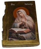 Ikona Święta Malwina patronka osób w trudnej sytuacji życiowej