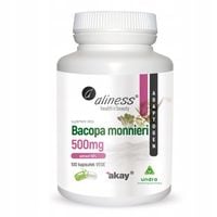 Aliness BACOPA MONNIERI bakopa Ekstrakt 100cap PAMIĘĆ Koncentracja Bakozydy