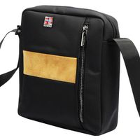 Trwała saszetka męska przez ramię wykonana z poliestru z kieszeniami Nordee