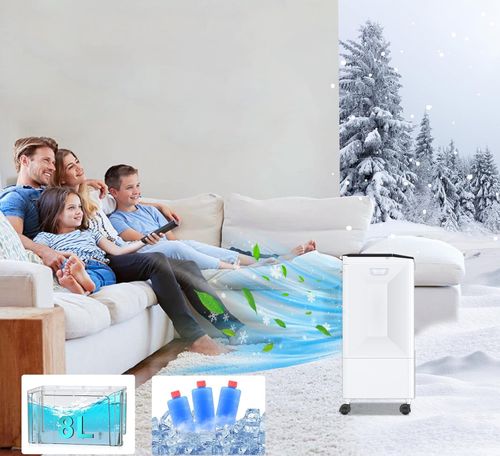 UŻYWANE Klimatyzator przenośny wodny 60W bez rury 6L z pilotem i timerem 7h na Arena.pl