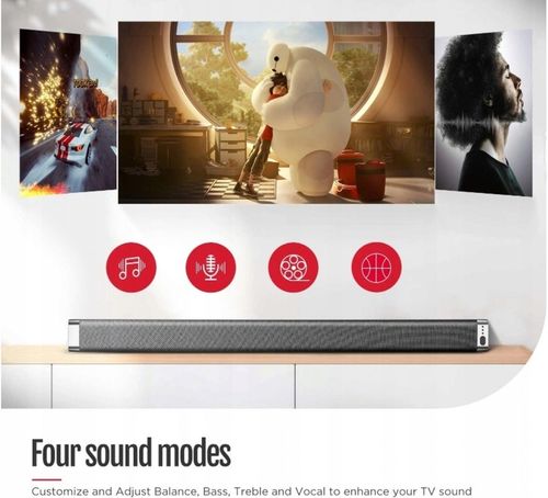 Soundbar Bomaker Odine I 2.0 czarny BT AUX USB OPT na Arena.pl