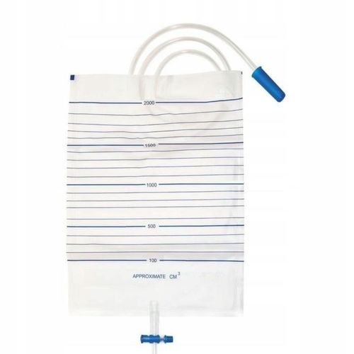 10 x WOREK DO ZBIÓRKI MOCZU 2000 ML 1 SZT 2L STERYLNY Z ZAWOREM na Arena.pl