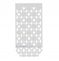 P4 Panel EKRAN nowoczesny stylowa firana ażur kwadraty glamur 60x130