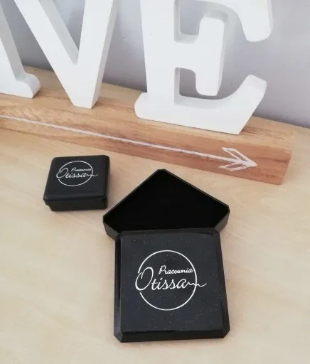 Naszyjnik srebrny z LITERKĄ A łańcuszek pancerka pudełko 45 cm zdjęcie 5