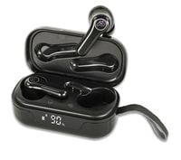 Słuchawki bezprzewodowe Air Bass Pro 18 czarne zestaw powerbank