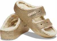 Crocs klapki damskie CROCS CLASSIC COZZY GLITTER SANDAL 208124 rozmiar 41,5