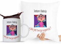 Zestaw Poduszka + Kubek Dzień Babci Dla Babci Z Nadrukiem Ze Zdjęciem