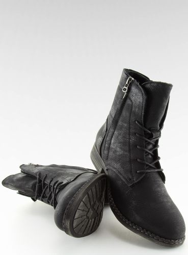 Botki sznurowane czarne 6177 BLACK - 41 na Arena.pl