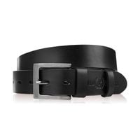pasek męski skórzany premium z klasyczną klamrą elegancki czarny