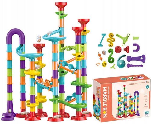 TOR kulkowy KULODROM wyścig DLA KULEK Marble ZESTAW KULKI WYRZUTNIA 113 el. na Arena.pl