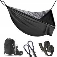 PRZENOŚNY HAMAK 270 X 140 CM, HAMAK OUTDOOROWY Z TORBĄ PODRÓŻNĄ, DO OGRODU
