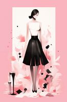 Plakat 53x81cm Pastelowe Love