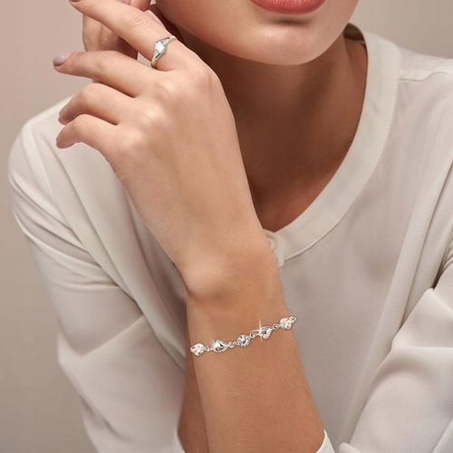 Bransoletka Damska Serce Srebrna łańcuszek Dla Mamy Żony Córki Prezent na Arena.pl