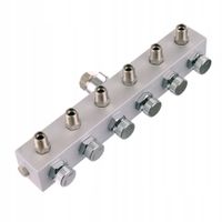 rozdzielacz powietrza aerografu 1/8 1/4 listwa 6x