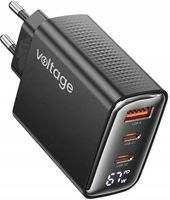 Ładowarka GaN 67W Voltage z USB-C PD i LED Display