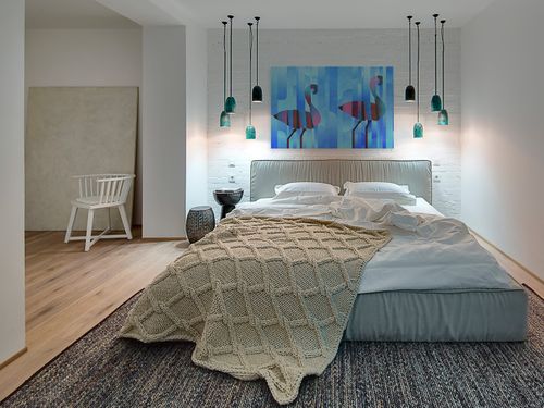 61101 Obraz na płótnie FLAMINGI BŁĘKITNY na Arena.pl