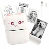 Drukarka Dla Dzieci Mini Termiczna Do Zdjęć/Etykiet +1 Rolek Gratis TSG-360