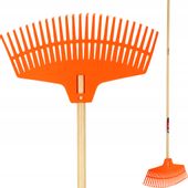 GRABIE Z DREWNIANYM TRZONKIEM DO LIŚCI TRAWY 160cm