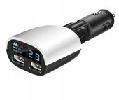 ŁADOWARKA 2xUSB WOLTOMIERZ ALARM NISKIEGO NAPIĘCIA 8-30V 2xUSB 3.4A +ALARM
