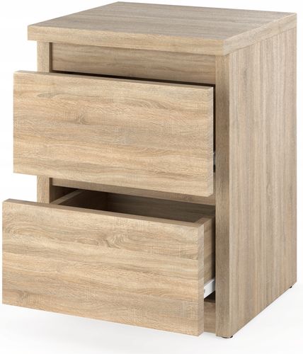 Szafka Nocna Do Sypialni 2 Szuflady Stolik Do Łóżka Pari 2 Dąb Sonoma na Arena.pl