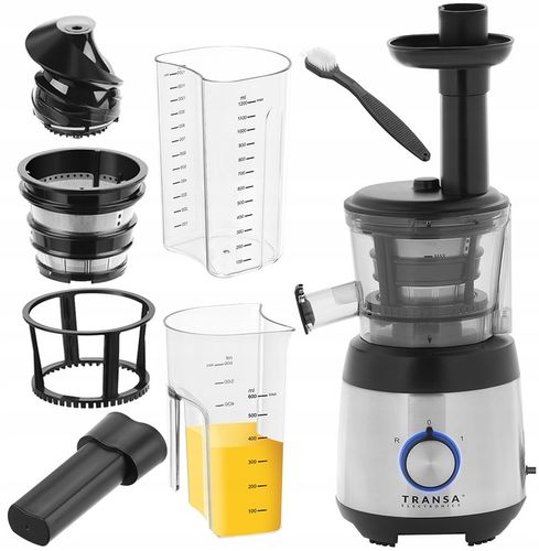 WYCISKARKA WOLNOOBROTOWA DO SOKÓW OWOCÓW WARZYW JuiceWell DUŻA MOC 400W na Arena.pl