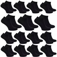15 par STOPKI męskie SKARPETY bawełniane czarne 43/46