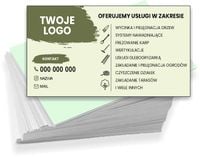 Wizytówki firmowe 100 szt różne wzory WYCINKA PIELĘGNACJA DRZEW