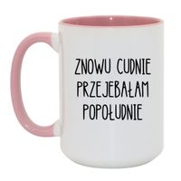 Duży Biało-Różowy 450 ml