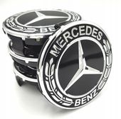 MERCEDES DEKIELKI na felgi zaślepki felg KAPSLE kołpaczki MERCEDES 75mm 4sz