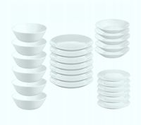 IKEA OFTAST serwis obiadowy TALERZE 24 szt +BONUS PREZENT