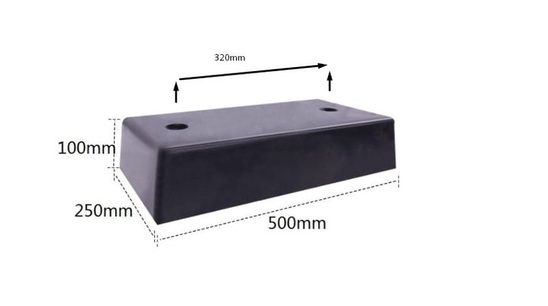 Odboje gumowe do ramp przeładunkowych 50cm OR-532U zdjęcie 2