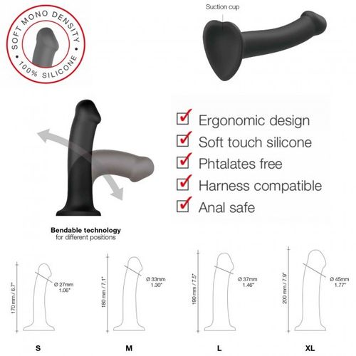 Dildo Mono Density Matte Grey L na Arena.pl