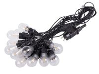 LED 15 ŻARÓWEK 15M GIRLANDA ŁAŃCUCH ŚWIETLNY LAMPKI 230V LAMPY OGRODOWE