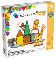 MAGNA-TILES Klocki Magnetyczne Konstrukcyjne Safari Animals Zwierzęta 25 el