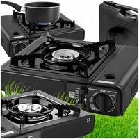 KUCHENKA TURYSTYCZNA GAZOWA POLOWA PRZENOŚNA NA KARTUSZE 2w1 W WALIZCE BOX
