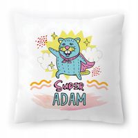 Poduszka Dla Adama Na Urodziny Ze Zdjęciem Na Prezent Biała 40X40 Cm