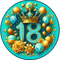 Opłatek na tort Urodziny 18 30 40 50 60 Happy Birthday Okazjonalny