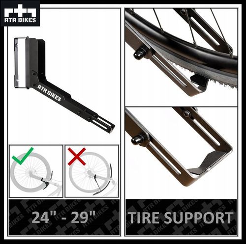 Stojak na rower Wieszak ścienny obrotowy Uchwyt RTR BIKES KRANKED TWIST na Arena.pl