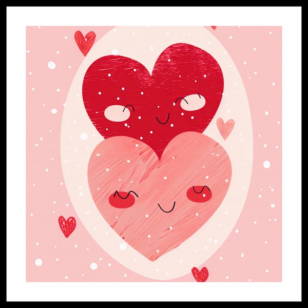 Plakat 40x40cm Ciepło Serca zdjęcie 3