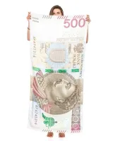 RĘCZNIK 500 ZŁ kąpielowy śmieszny prezent na urodziny 18-99 dla faceta męża