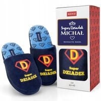 KAPCIE MĘSKIE SUPER DZIADEK PANTOFLE DZIEŃ DZIADKA