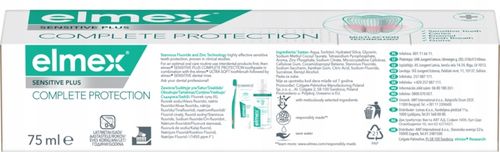 ELMEX SENSITIVE PLUS COMPLETE PROTECTION PASTA DO ZĘBÓW 75 ML na Arena.pl