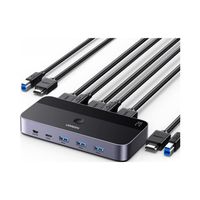 Ugreen Adapter Przełącznik Switch CM664 HDMI 2.0 USB KVM 2w1 4K 60Hz
